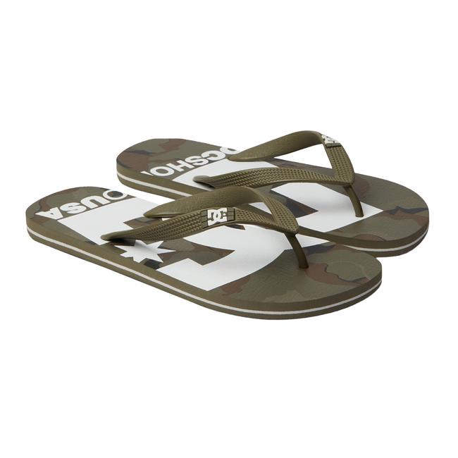  DC Erkek Terlik Spray Graffik Kahverengi