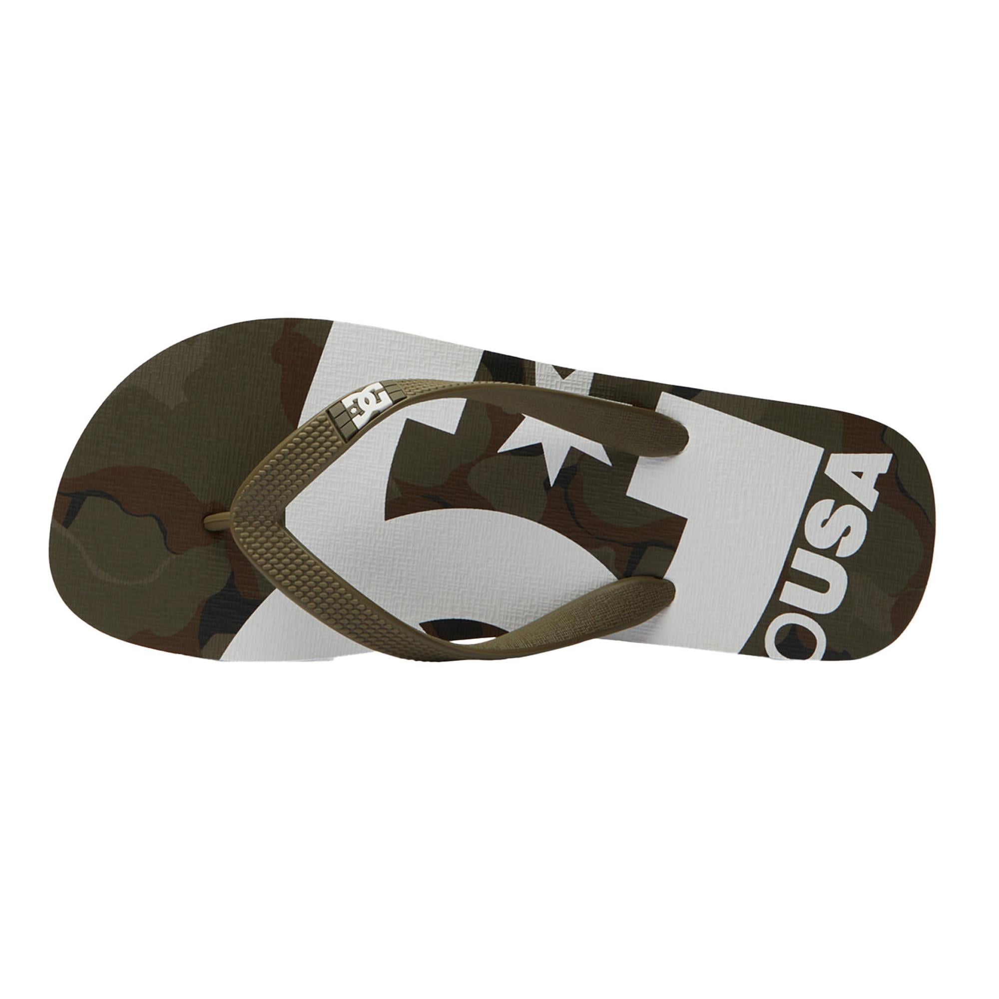 DC Erkek Terlik Spray Graffik Kahverengi