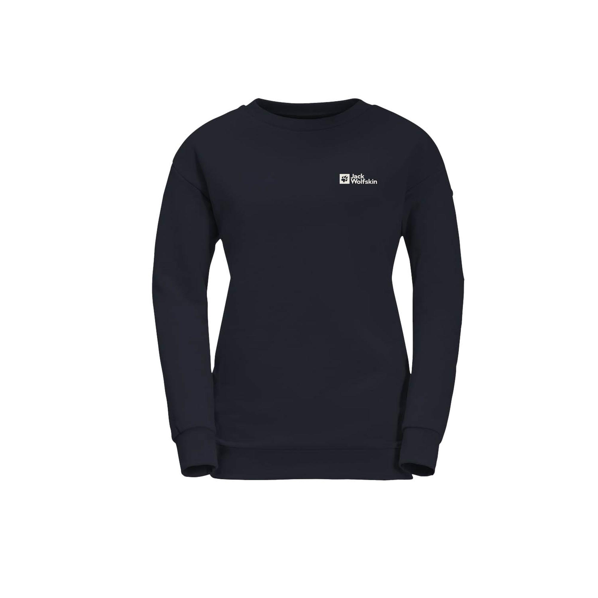 Jack Wolfskin Essential Crewneck Kadın Turuncu Sweatshirt