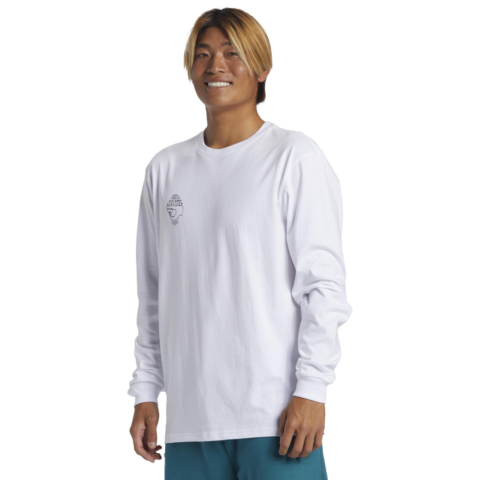 Quiksilver Alex Kopps Ls Can Erkek Beyaz Tişört