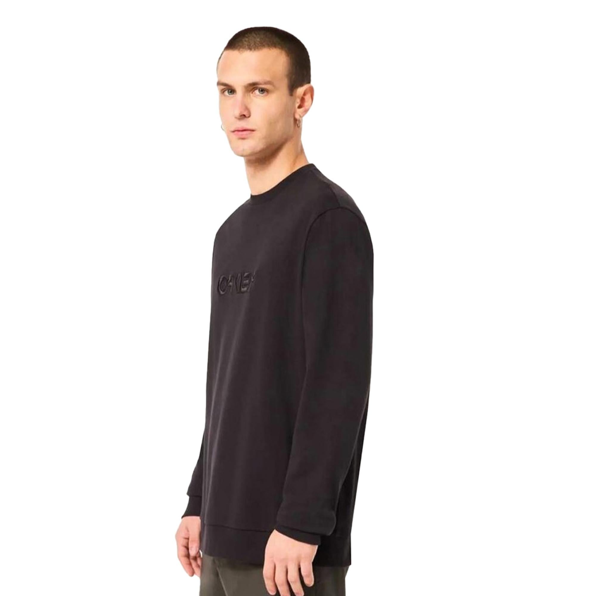 Oakley Embroidered B1b Crew Erkek Siyah Sweatshirt