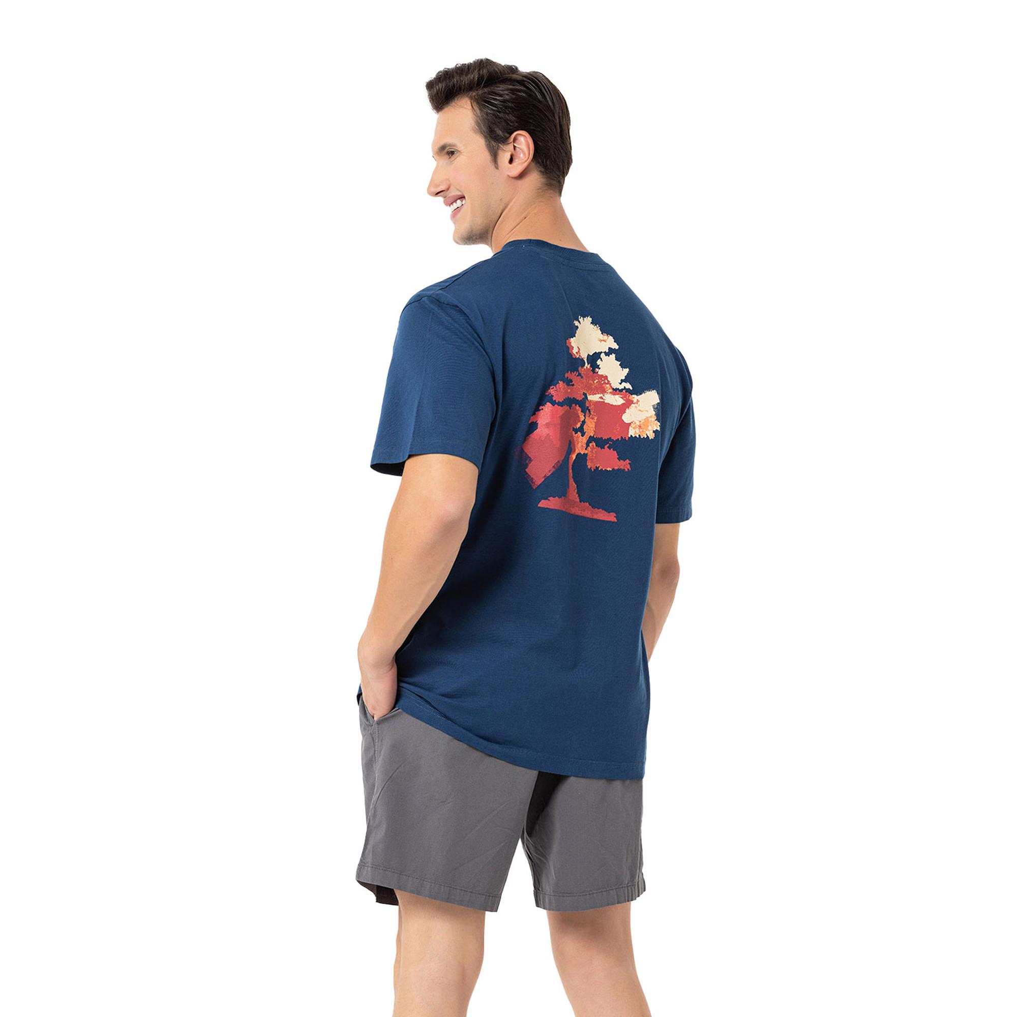 Routefield Typo Erkek Mavi Tişört