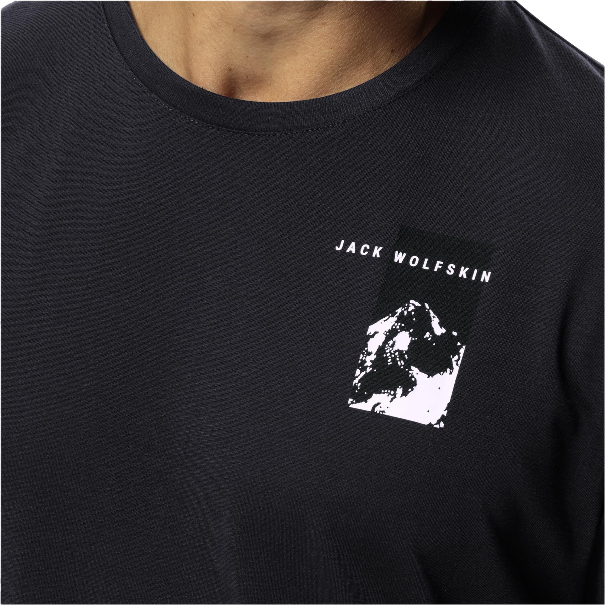 Jack Wolfskin Vonnan S/s Graphic T Erkek Gri Tişört