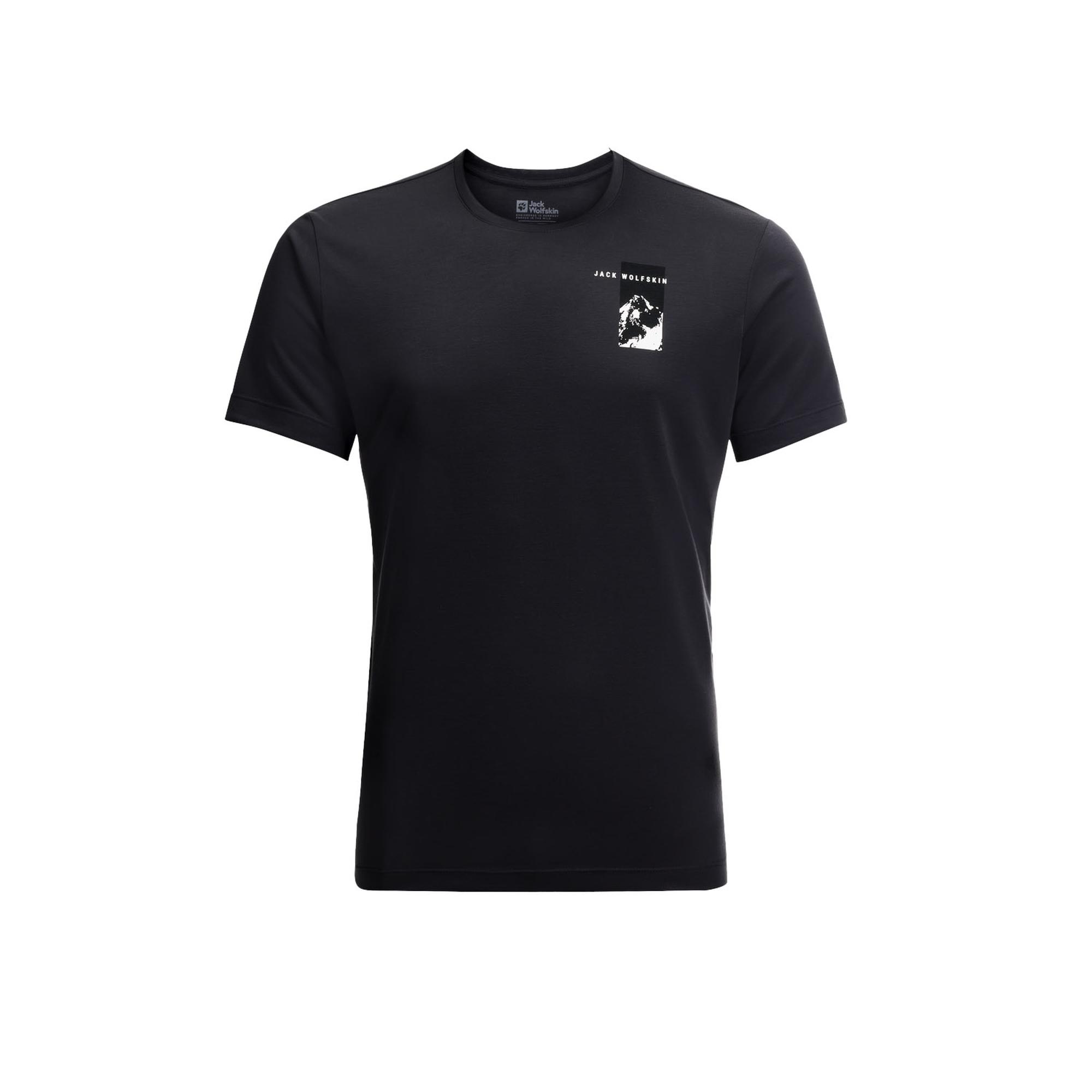 Jack Wolfskin Vonnan S/s Graphic T Erkek Gri Tişört