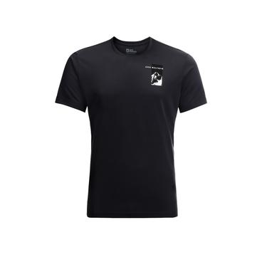  Jack Wolfskin Vonnan S/s Graphic T Erkek Gri Tişört