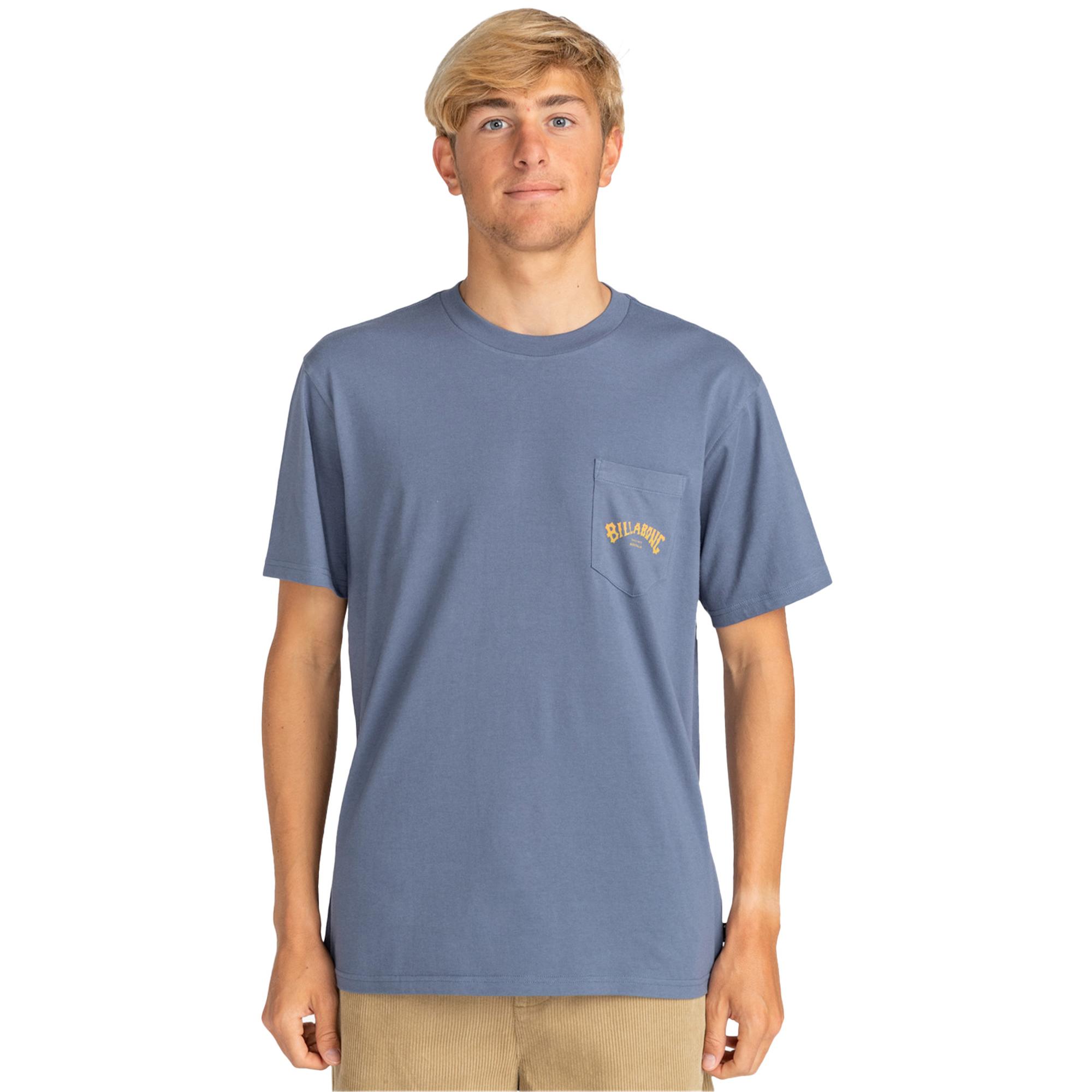 Billabong Stacked Arch Pkt Erkek Mavi Tişört