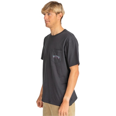  Billabong Stacked Arch Pkt Erkek Siyah Tişört