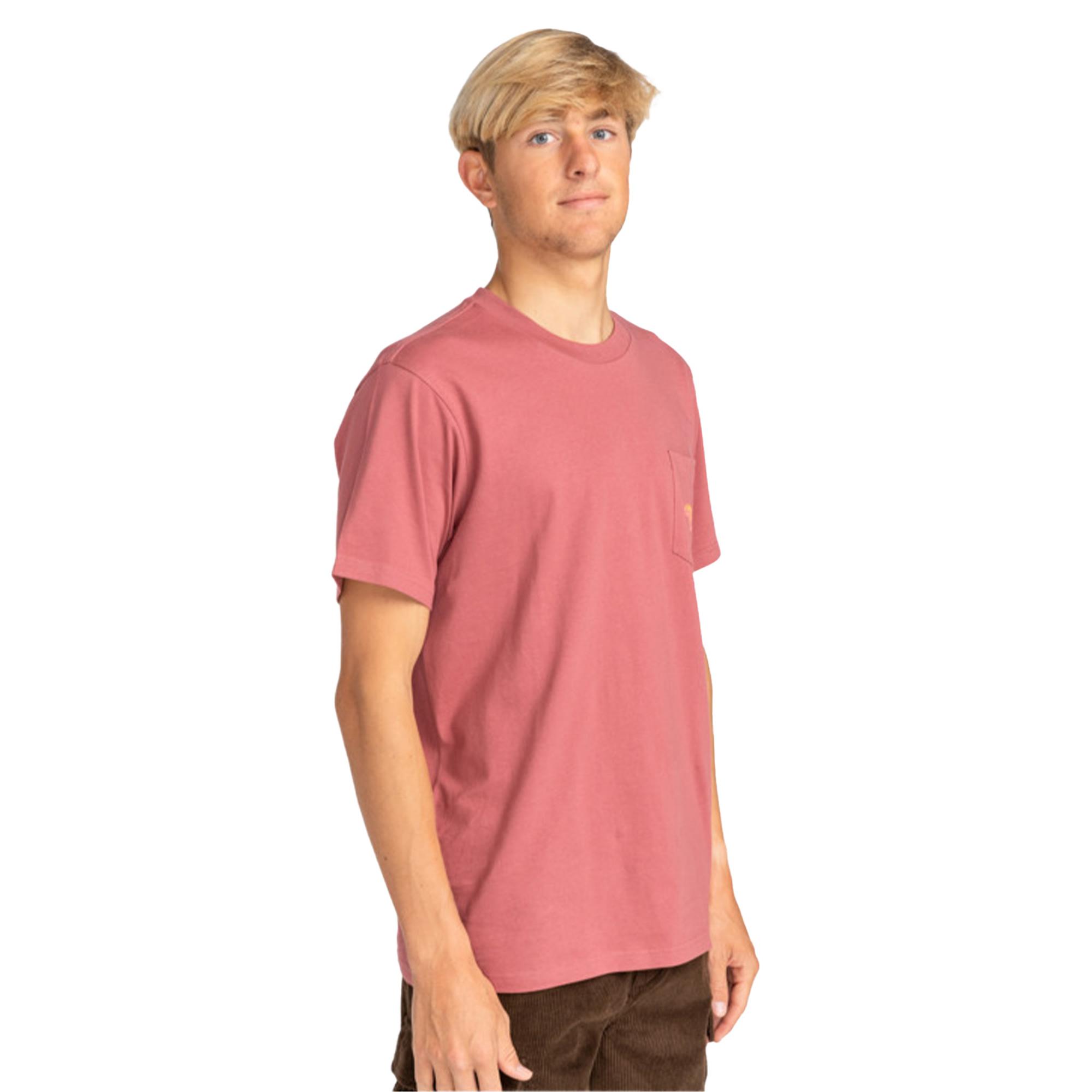 Billabong Stacked Arch Pkt Erkek Pembe Tişört