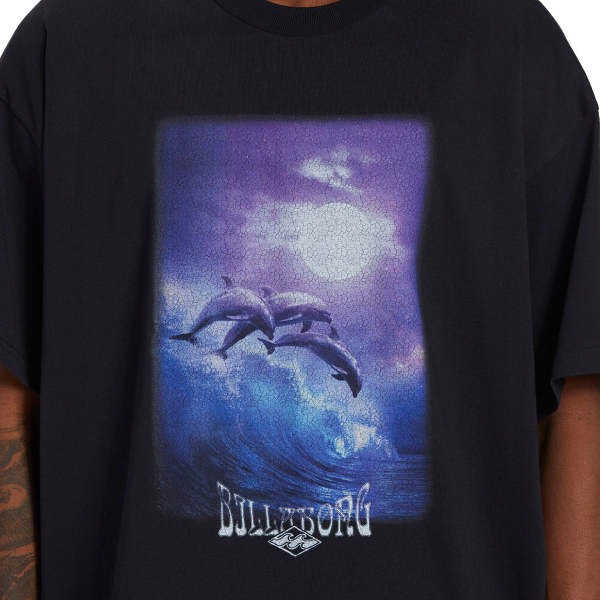 Billabong Dolphin Love Tees Erkek Siyah Tişört