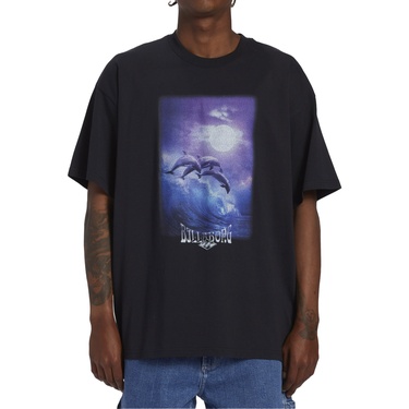  Billabong Dolphin Love Tees Erkek Siyah Tişört