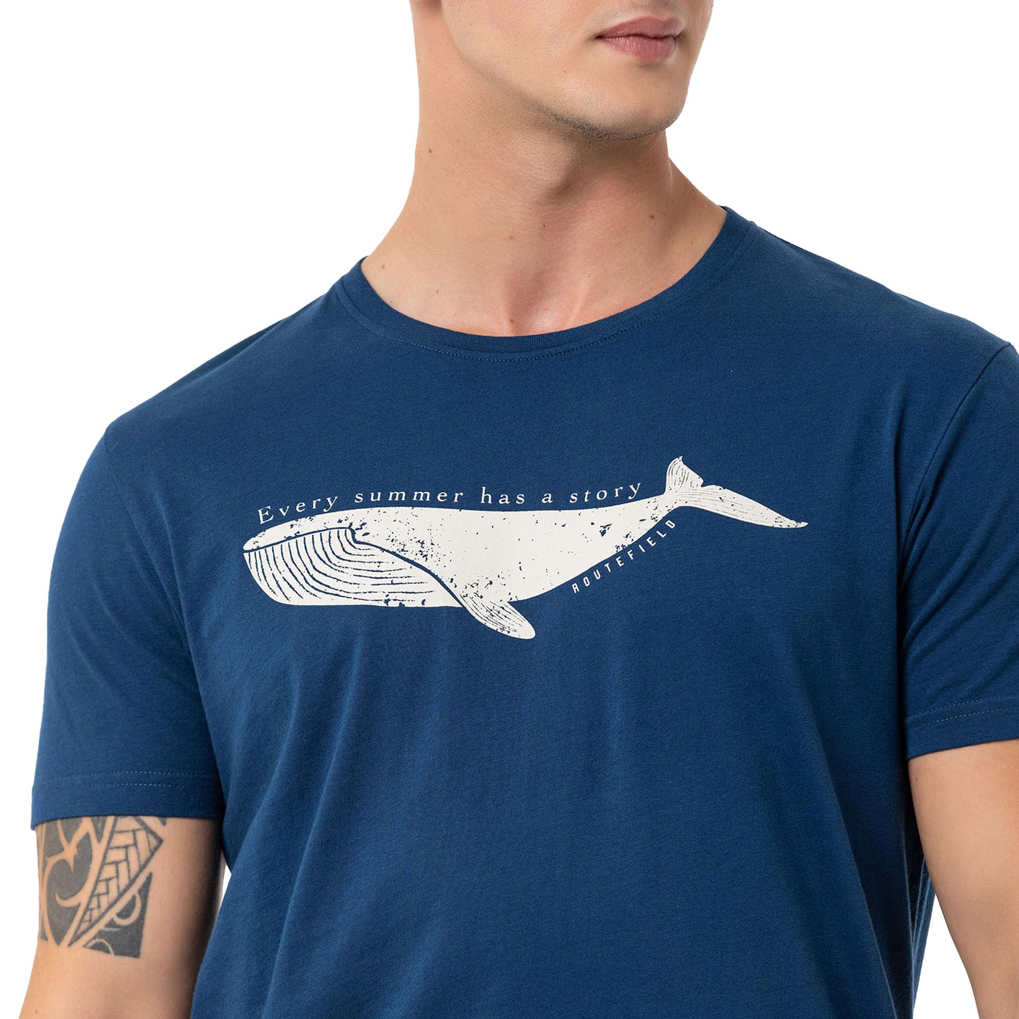Routefield Tail Erkek Mavi Tişört
