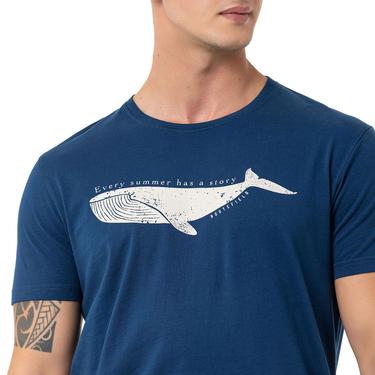  Routefield Tail Erkek Mavi Tişört