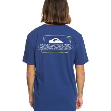  Quiksilver Line By Line Erkek Mavi Tişört