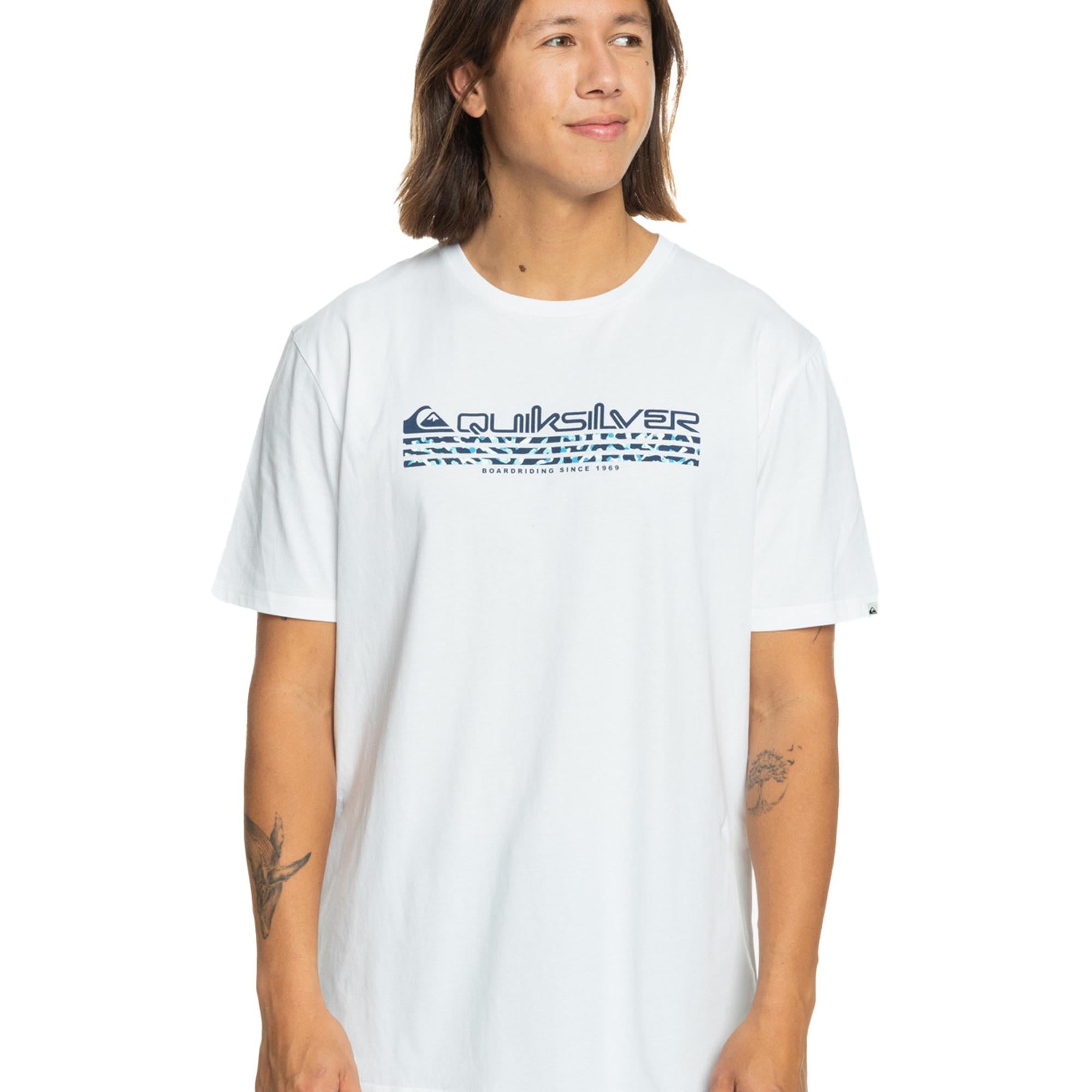 Quiksilver Omni Fill Erkek Beyaz Tişört