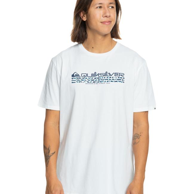  Quiksilver Omni Fill Erkek Beyaz Tişört