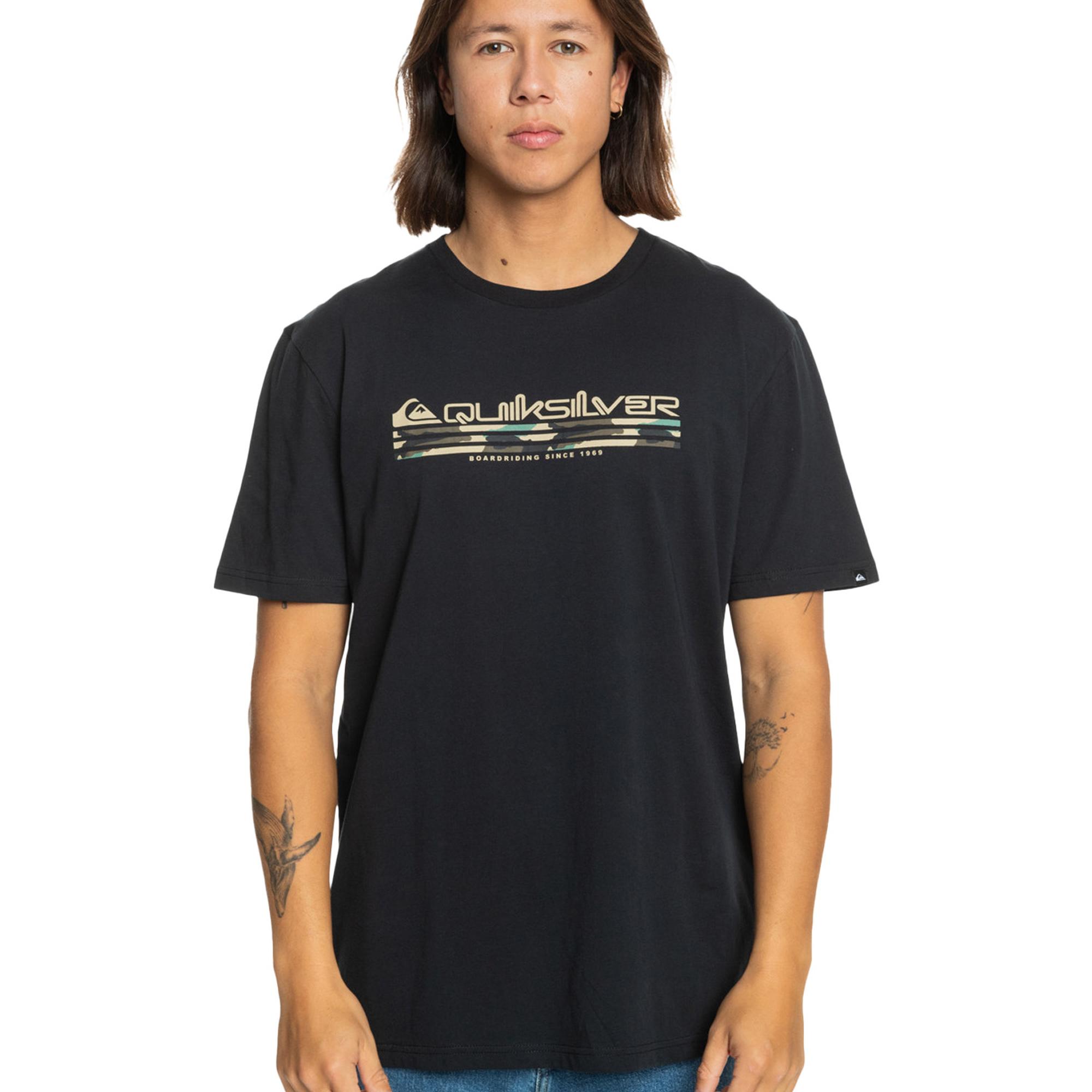 Quiksilver Omni Fill Erkek Siyah Tişört