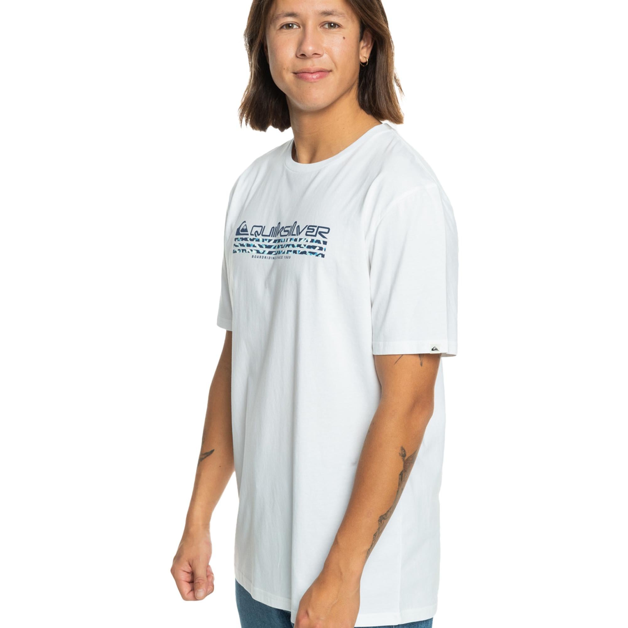 Quiksilver Omni Fill Erkek Beyaz Tişört