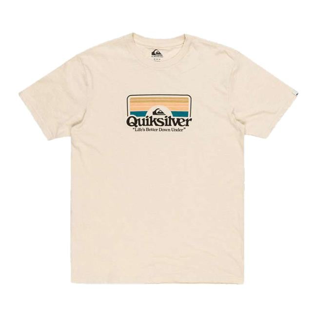  Quiksilver Step Inside Erkek Bej Tişört