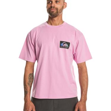  Quiksilver Back Flash Erkek Mor Tişört