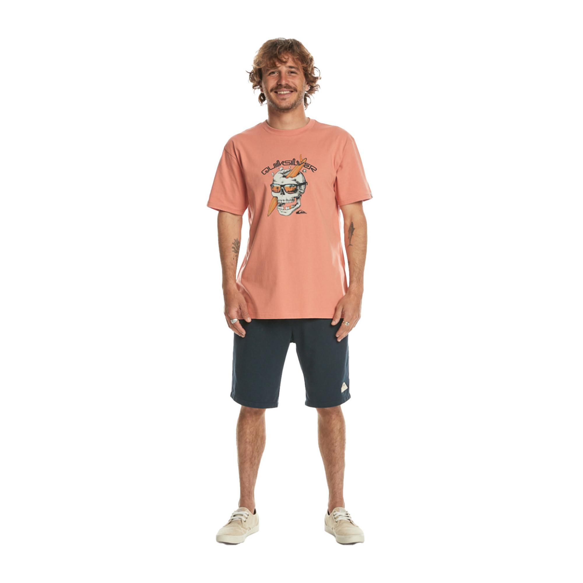 Quiksilver One Last Surf Erkek Kırmızı Tişört