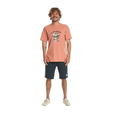  Quiksilver One Last Surf Erkek Kırmızı Tişört