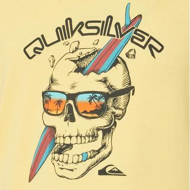  Quiksilver One Last Surf Erkek Sarı Tişört