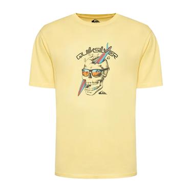  Quiksilver One Last Surf Erkek Sarı Tişört