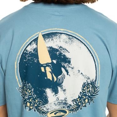  Quiksilver Tc Snap Erkek Mavi Tişört