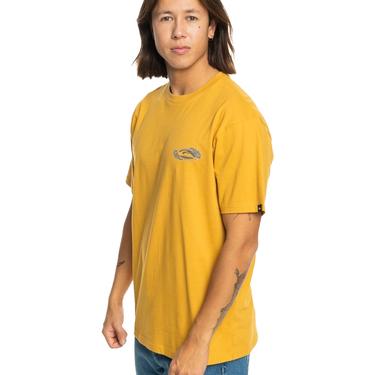  Quiksilver Tc Snap Erkek Sarı Tişört