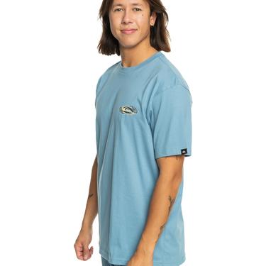  Quiksilver Tc Snap Erkek Mavi Tişört