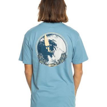  Quiksilver Tc Snap Erkek Mavi Tişört