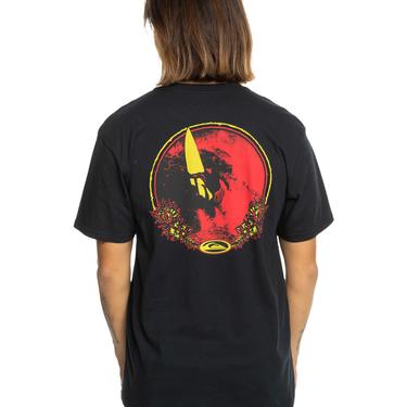  Quiksilver Tc Snap Erkek Siyah Tişört