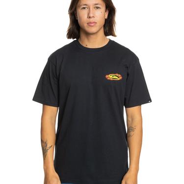  Quiksilver Tc Snap Erkek Siyah Tişört