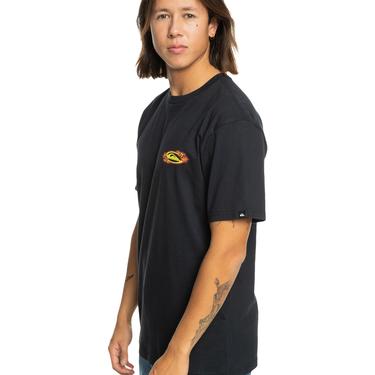  Quiksilver Tc Snap Erkek Siyah Tişört
