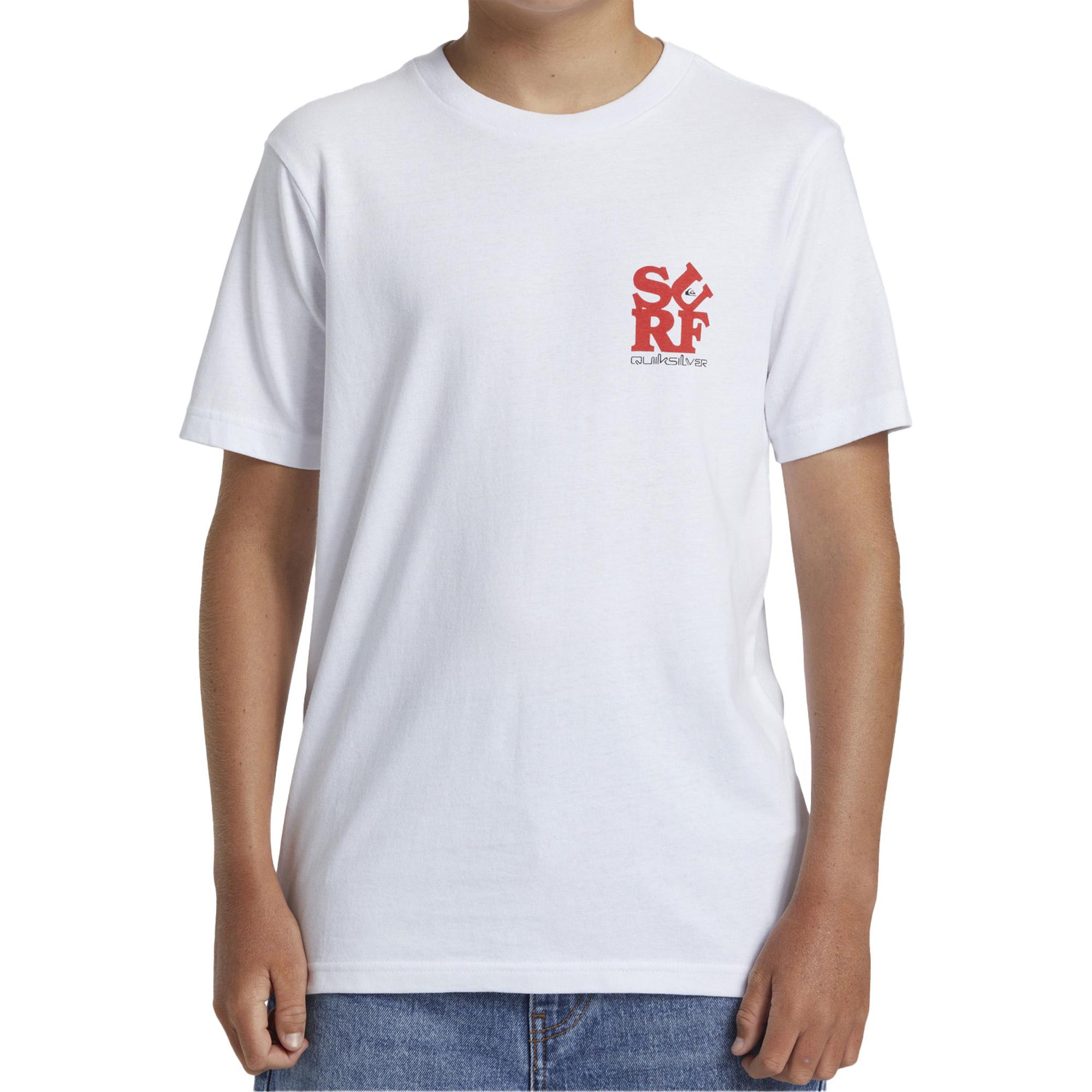 Quiksilver Surf Boe Erkek Çocuk Beyaz Tişört