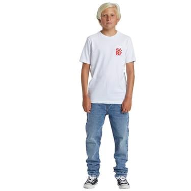  Quiksilver Surf Boe Erkek Çocuk Beyaz Tişört