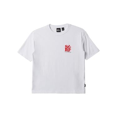  Quiksilver Surf Boe Erkek Çocuk Beyaz Tişört