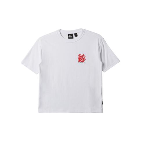  Quiksilver Surf Boe Erkek Çocuk Beyaz Tişört