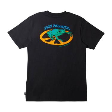  Quiksilver Stay Peaceful Moe Erkek Siyah Tişört