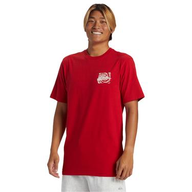  Quiksilver Hurricane Or Hippie Moe Erkek Kırmızı Tişört
