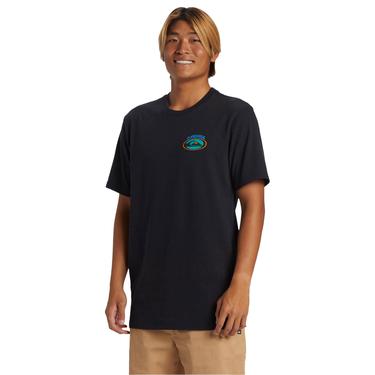  Quiksilver Stay Peaceful Moe Erkek Siyah Tişört