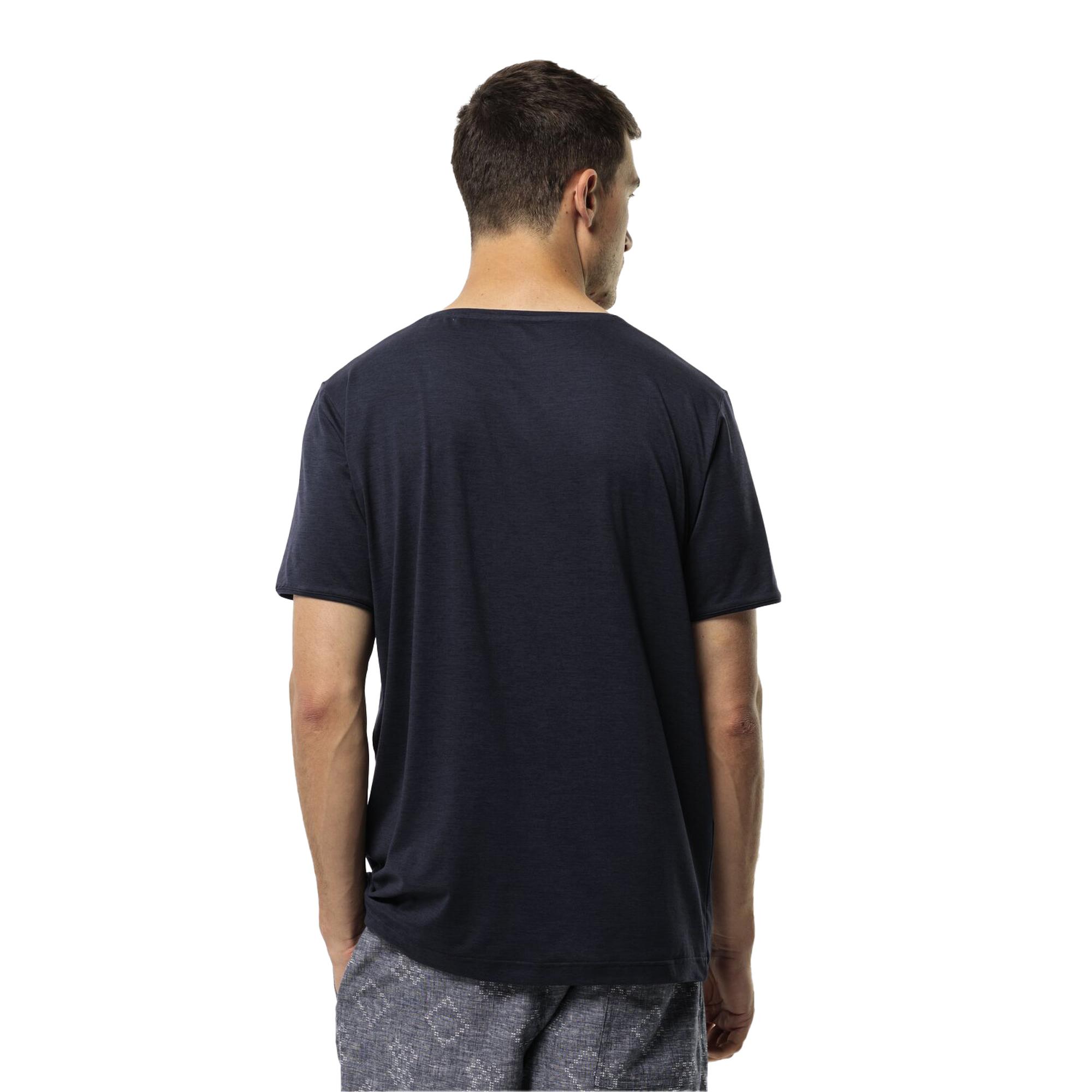 Jack Wolfskin Travel T Erkek Mavi Tişört