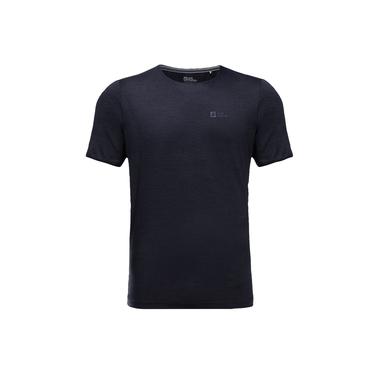  Jack Wolfskin Travel T Erkek Mavi Tişört
