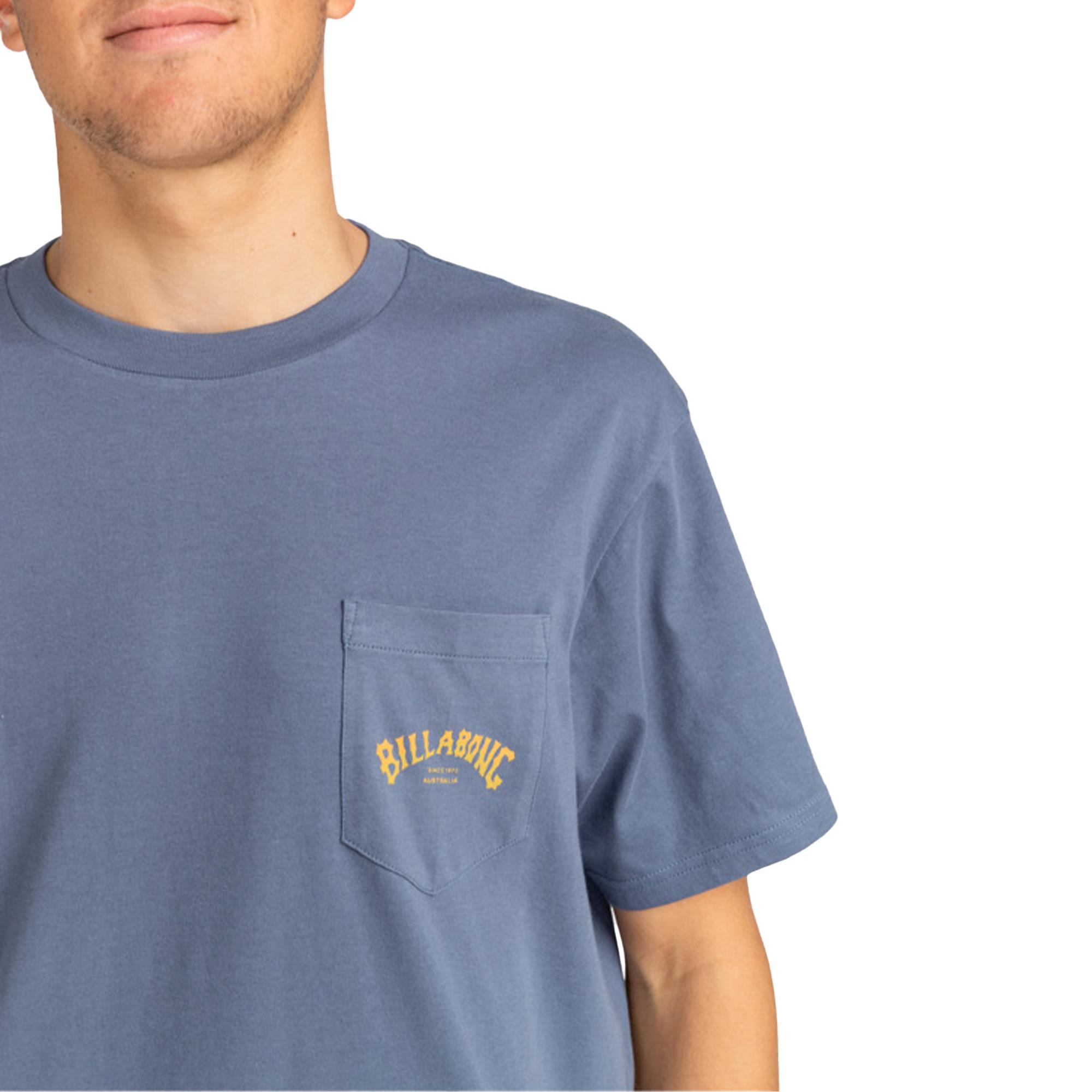 Billabong Stacked Arch Pkt Erkek Mavi Tişört