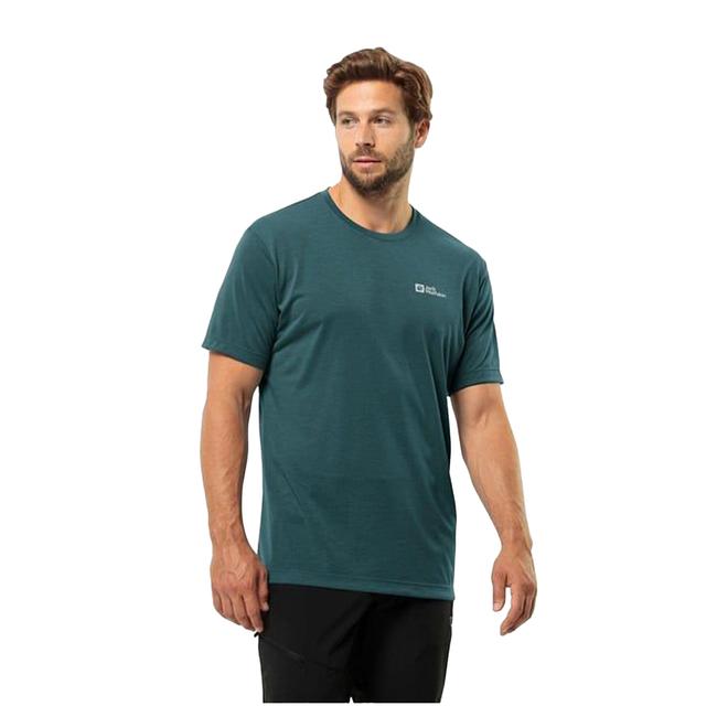  Jack Wolfskin Vonnan Erkek Yeşil Tişört