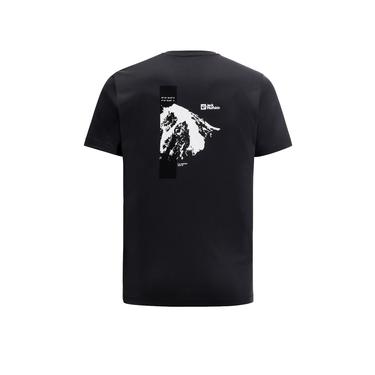  Jack Wolfskin Vonnan S/s Graphic T Erkek Gri Tişört