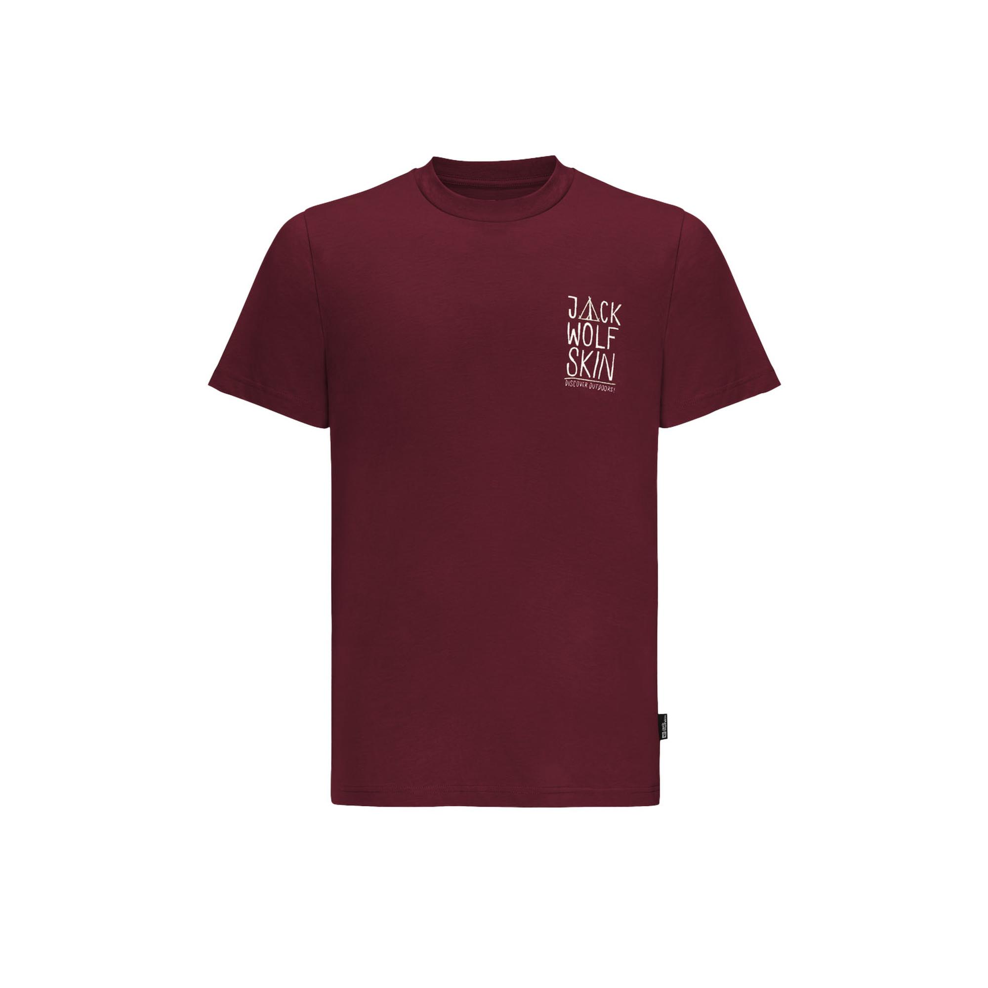 Jack Wolfskin Jack Tent T Erkek Kırmızı Tişört