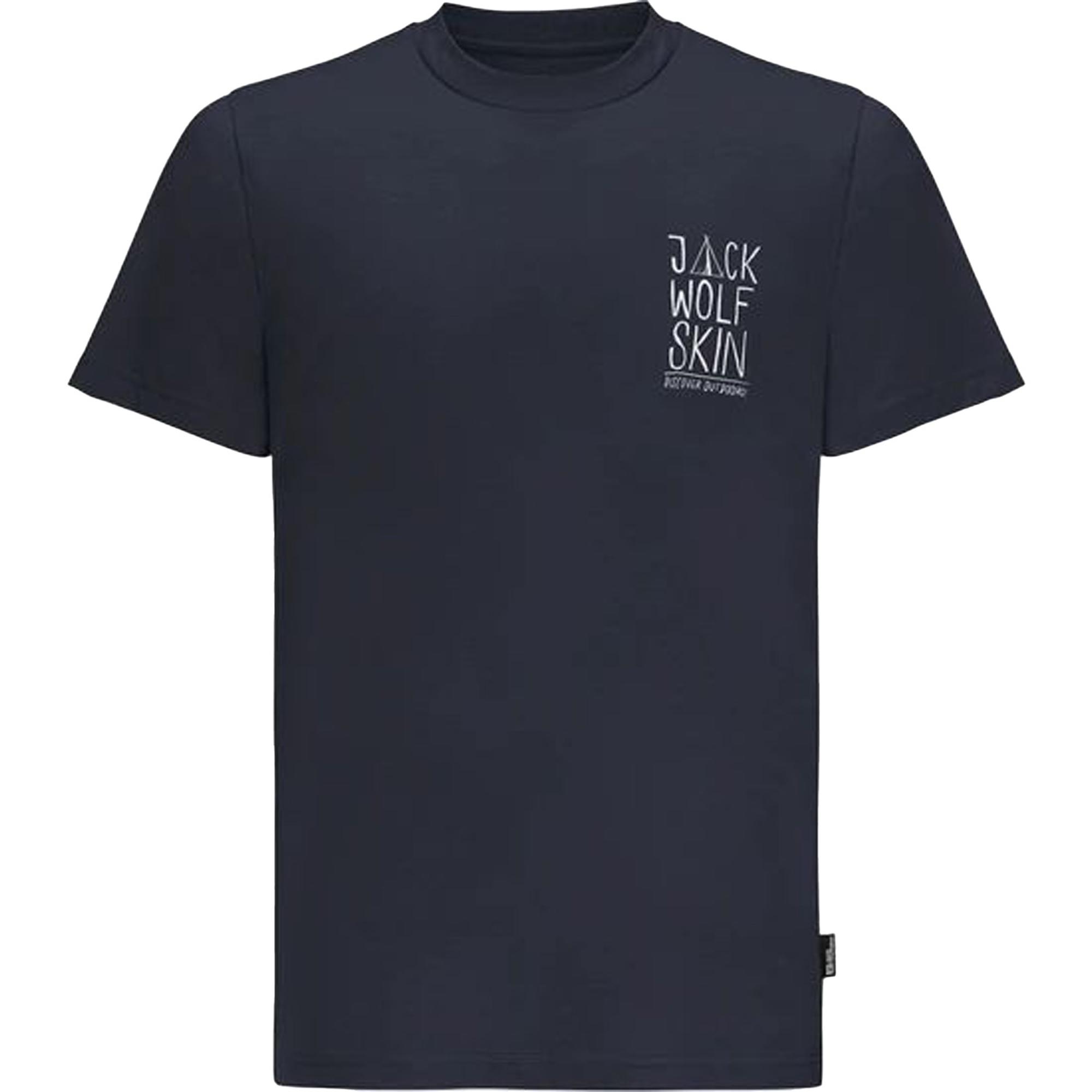 Jack Wolfskin Jack Tent T Erkek Mavi Tişört