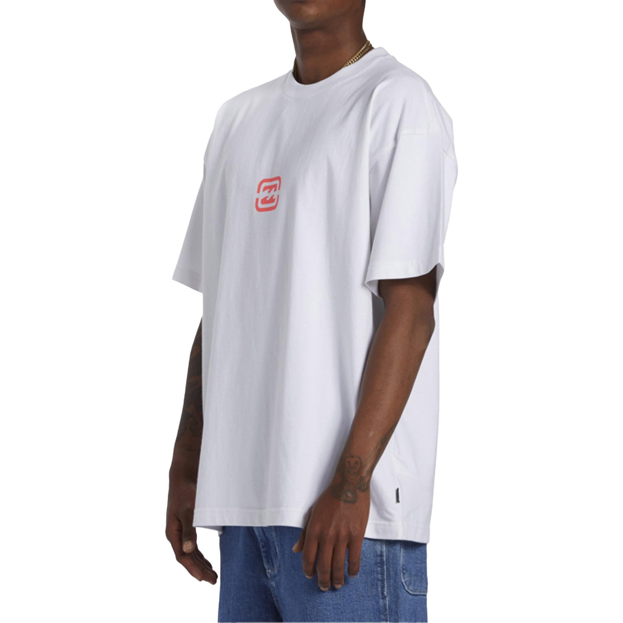 Billabong Bracket Wave Tees Erkek Beyaz Tişört