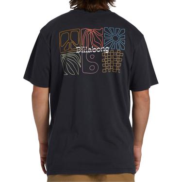  Billabong Reflections Tees Erkek Siyah Tişört